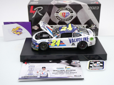 Lionel Racing W242323VALWBV # Chevrolet Camaro ZL1 NASCAR 2023 " William Byron - Valvoline Motor Oil Phoenix Spring Race Winner " 1:24