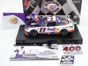 Lionel Racing W112323FEXDHW # Toyota Camry NASCAR 2023 " Denny Hamlin - FedEx Express Kansas Spring Race Winner " 1:24