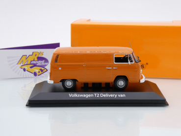 Preview: Maxichamps 940053064 # Volkswagen VW T2 Lieferwagen Baujahr 1972 " braunorange " 1:43