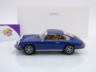 Preview: Norev 187647 # Porsche 911 Coupe Baujahr 1969 " dunkelblau " 1:18