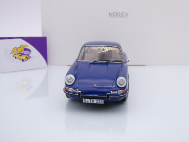 Preview: Norev 187647 # Porsche 911 Coupe Baujahr 1969 " dunkelblau " 1:18