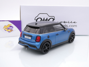 Preview: Ottomobile OT982 # Mini Cooper S Baujahr 2021 " dunkelblaumetallic-schwarz " 1:18