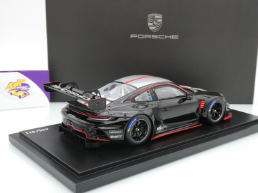 Preview: Spark WAP0212730RGT3 # Porsche 911 (992) GT3 R Baujahr 2023 " schwarz-silber-rot " 1:18