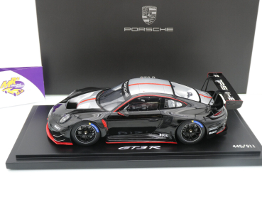 Preview: Spark WAP0212730RGT3 # Porsche 911 (992) GT3 R Baujahr 2023 " schwarz-silber-rot " 1:18