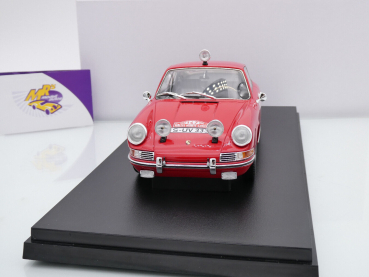 Preview: Matrix 1607-031 # Porsche 911 Nr.147 Klassen Sieger Rallye Monte Carlo 1965 " Herbert Linge - Peter Falk " 1:18