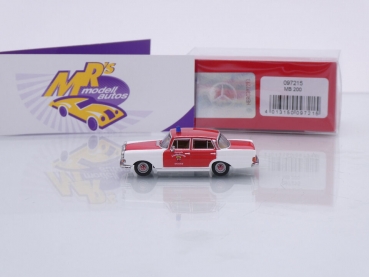 Preview: Herpa 097215 # Mercedes-Benz 200 Heckflosse " Feuerwehr Schorndorf " 1:87