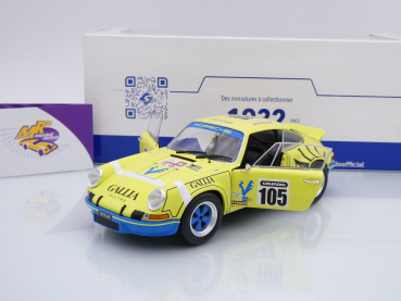 Preview: Solido S1801118 # Porsche 911 RSR Nr.105 Rallye Tour de France Auto 1973 " J-F. Lafosse - J.P. Angoulet " 1:18