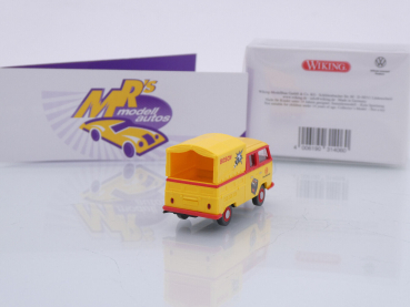 Preview: Wiking 0314 06 # Volkswagen VW Bus T2 Doppelkabine Baujahr 1967-71 " BOSCH Zündkerzen " 1:87