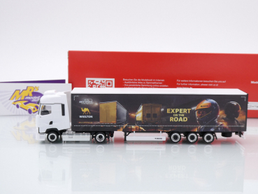 Preview: Herpa 317467 # Renault T facelift Lowlinergardinenplanen-Sattelzug " SFT / Wielton " 1:87