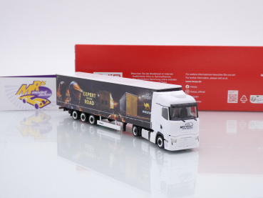 Preview: Herpa 317467 # Renault T facelift Lowlinergardinenplanen-Sattelzug " SFT / Wielton " 1:87