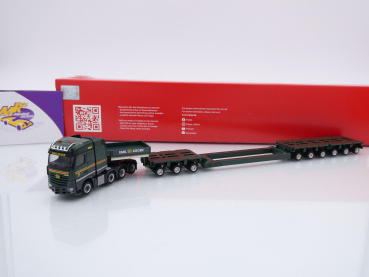 Herpa 317337 # Mercedes-Benz Arocs 13-achs Tieflade-Sattelzug " Emil Egger " 1:87