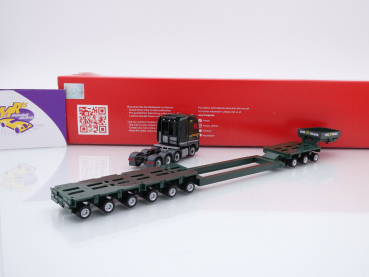 Preview: Herpa 317337 # Mercedes-Benz Arocs 13-achs Tieflade-Sattelzug " Emil Egger " 1:87