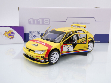 Preview: Solido S1808304 # Peugeot 306 Maxi Nr.2 Eifel Rallye 2022 " A. Cornet - T. Neuville " 1:18