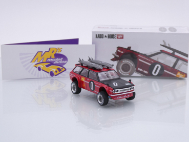 Preview: TSM MINI GT KHMG054 # Datsun 510 Wagon 4x4 Surf Safari RS " Kaido House " 1:64
