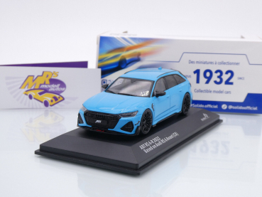 Solido S4310707 # ABT Audi RS6-R C8 Avant Baujahr 2022 " miamiblau " 1:43