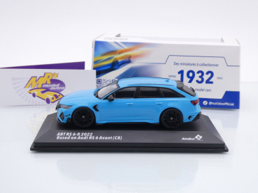 Preview: Solido S4310707 # ABT Audi RS6-R C8 Avant Baujahr 2022 " miamiblau " 1:43
