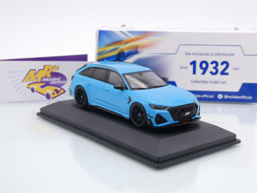 Preview: Solido S4310707 # ABT Audi RS6-R C8 Avant Baujahr 2022 " miamiblau " 1:43