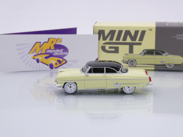 Preview: TSM MINI GT MGT00561-L # Lincoln Capri Coupe Baujahr 1954 LHD " hellgelb-schwarz (Premier Yellow / Black) " 1:64