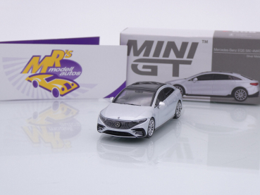 TSM MINI GT MGT00508-L # Mercedes-Benz EQS 580 4MATIC LHD " silbermetallic (Silver Metallic) " 1:64