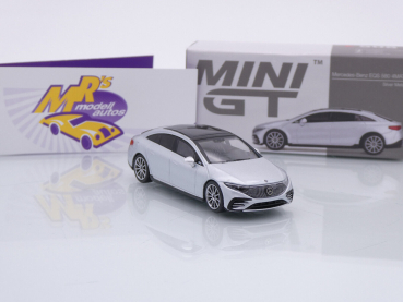 Preview: TSM MINI GT MGT00508-L # Mercedes-Benz EQS 580 4MATIC LHD " silbermetallic (Silver Metallic) " 1:64