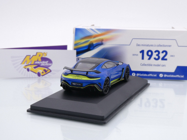 Preview: Solido S4314103 # Aston Martin V12 Vantage Baujahr 2022 " blaumetallic-neongelb " 1:43