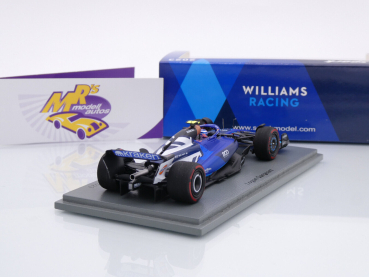Preview: Spark S8589 # Williams FW45 F1 Nr.2 British Williams 800th GP 2023 " Logan Sargeant " 1:43