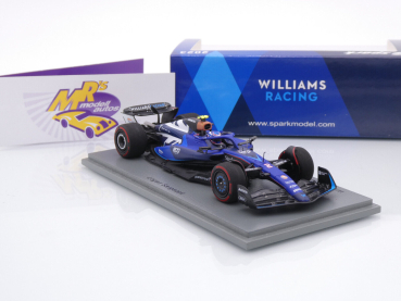 Preview: Spark S8589 # Williams FW45 F1 Nr.2 British Williams 800th GP 2023 " Logan Sargeant " 1:43