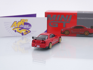 Preview: TSM MINI GT MGT00543-R # Nissan Skyline GT-R (R34) RHD rot (Red) " Tommykaira R-z "  1:64