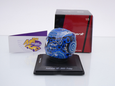 Preview: Spark 5HF106 # Helm Formel 1 Alfa Romeo Stake " Valtteri Bottas " Nr.77 Australien GP 2023 1:5