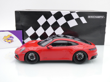 Preview: Minichamps 155063100 # Porsche 911 Carrera 4 GTS Baujahr 2020 " indischrot " 1:18