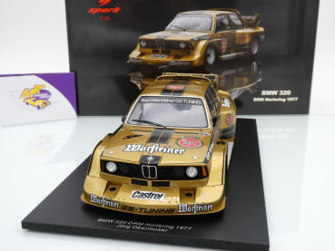 Preview: Spark 18S389 # BMW 320 Nr.4 DRM Norisring 1977 " Jörg Obermoser - Warsteiner " 1:18
