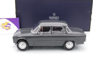 Preview: Norev 187973 # Alfa Romeo Giulia ti Super Limousine Baujahr 1963 " dunkelgrau " 1:18 Limitiert auf nur 200 Stück !!