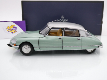 Preview: Norev 181724 # Citroen DS 23 Pallas Limousine Baujahr 1972 " hellgrünmetallic-silbermetallic " 1:18 Limitiert auf nur 400 Stück !!