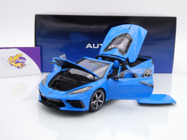 Preview: AUTOart 71281 # Chevrolet Corvette C8 Stingray 2020 " Rapid Blue " 1:18