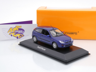 Maxichamps 940087000 # Ford Focus Baujahr 1998 " dunkelblaumetallic " 1:43