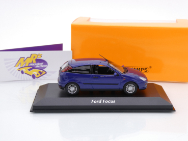 Preview: Maxichamps 940087000 # Ford Focus Baujahr 1998 " dunkelblaumetallic " 1:43
