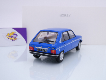 Preview: Norev 184903 # Peugeot 104 S Limousine Baujahr 1981 " ibisblau-weiß " 1:18