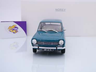 Preview: Norev 185754 # Simca 1100 GLS Limousine Baujahr 1968 " türkisgrün " 1:18
