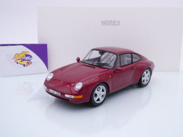 Norev 187597 # Porsche 911 Carrera Baujahr 1994 " dunkelrotmetallic " 1:18 Limited Edition