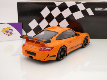 Preview: Minichamps 155062122 # Porsche 911 (997) GT3 RS Baujahr 2007 " orange-schwarz " 1:18