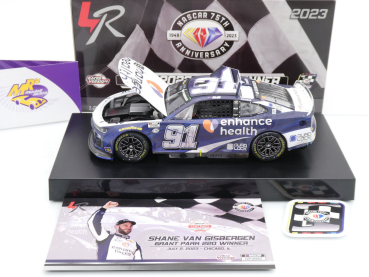 Preview: Lionel Racing W912323ENHSVCS # Chevrolet Camaro ZL1 NASCAR 2023 " Shane van Gisbergen - Enhance Health Chicago Street Race Winner " Foil Number " " 1:24