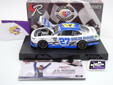 Preview: Lionel Racing W272323SRCJOJ # Chevrolet Camaro NASCAR Xfinity 2023 " Jeb Burton - Solid Rock Carriers Talladega Spring Race Winner " 1:24
