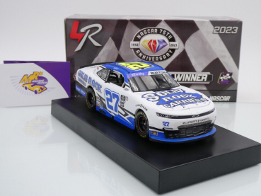 Lionel Racing W272323SRCJOJ # Chevrolet Camaro NASCAR Xfinity 2023 " Jeb Burton - Solid Rock Carriers Talladega Spring Race Winner " 1:24