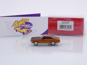 Preview: Herpa 024389-008 # Opel Manta B Coupe " braun-schwarz (sienarot) " 1:87