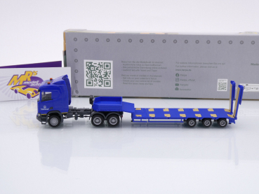 Preview: Herpa 747035 # Scania CR ND 6x6 Semitieflade-Sattelzug " Wehrtechnischer Dienst für Waffen und Munition " 1:87
