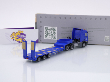 Preview: Herpa 747035 # Scania CR ND 6x6 Semitieflade-Sattelzug " Wehrtechnischer Dienst für Waffen und Munition " 1:87