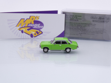 Preview: Minichamps 870040002 # Opel Ascona Coupe Baujahr 1970 " hellgrün " 1:87