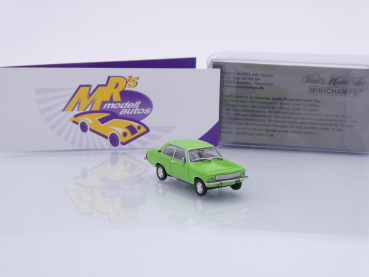 Preview: Minichamps 870040002 # Opel Ascona Coupe Baujahr 1970 " hellgrün " 1:87