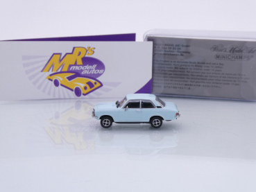 Preview: Minichamps 870040001 # Opel Ascona Coupe Baujahr 1970 " hellblau " 1:87