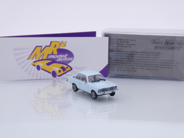 Preview: Minichamps 870040001 # Opel Ascona Coupe Baujahr 1970 " hellblau " 1:87